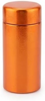 Orange Pure Titanium Insulated Water Bottle 500ml Portable 3mm Wall 12-Hour Heat Retention