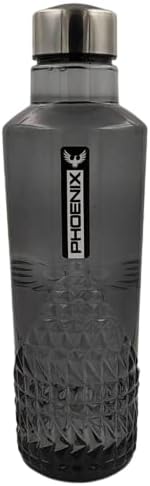 Premium Plastic Water Bottle 1Litre -Black (Pack OF 1)