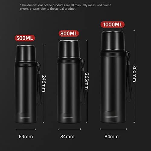 Flask Outdoor Stainless Steel Termos Large Capacity Thermo Coffee Mug Cup Water Bottle
