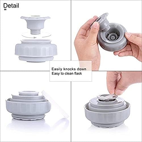 2L Stainless Steel Insulated Vacuum Flask Work Travel Camping Sport Kettle, Beverage Bottle, Cup mug