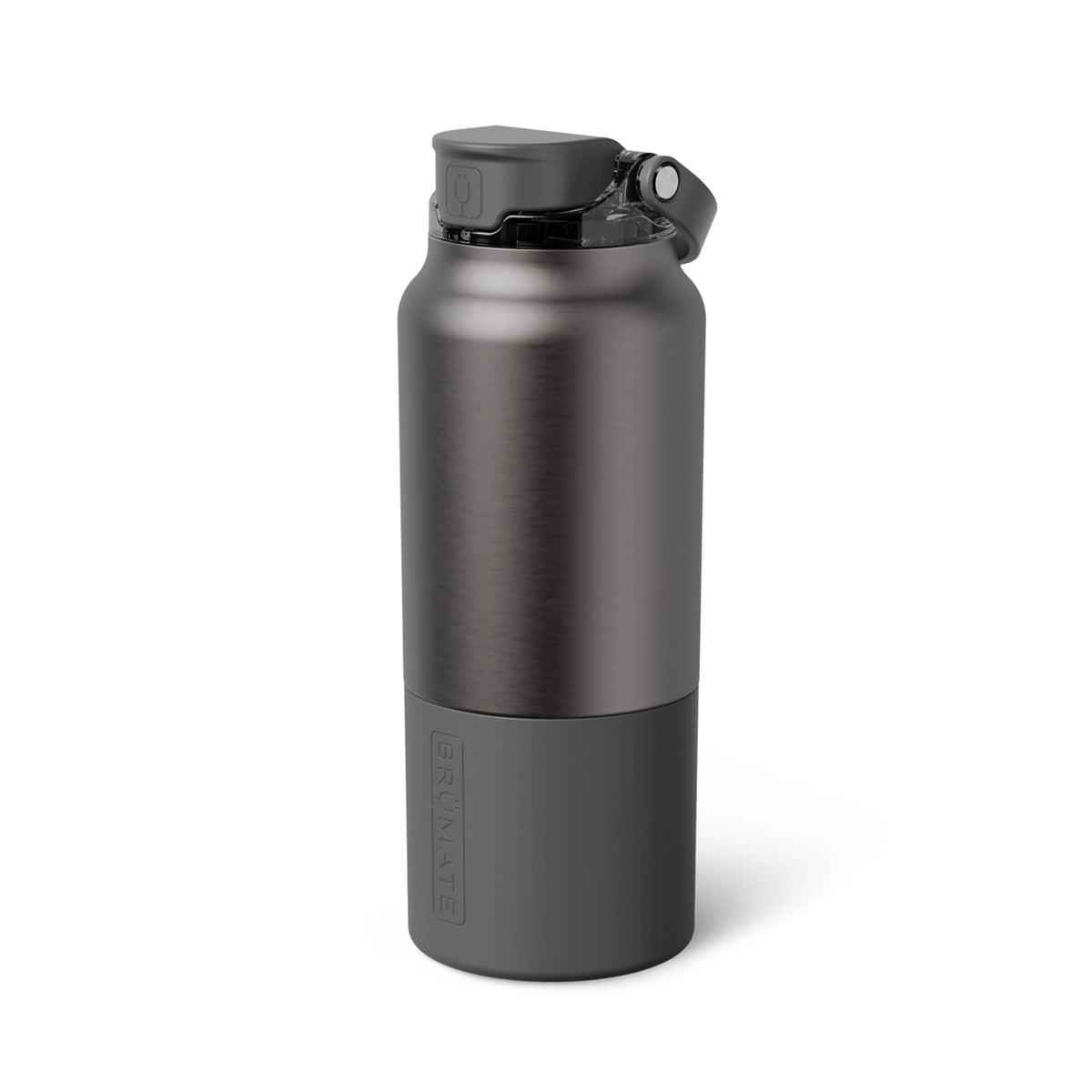 BrüMate Rise 35oz Water Bottle With 100% Leakproof Covered Silicone Straw | Insulated Stainless Steel Water Bottle With Removable Straw | Fast Flow | Soft Sip Silicone Spout | BPA-Free (Sage)