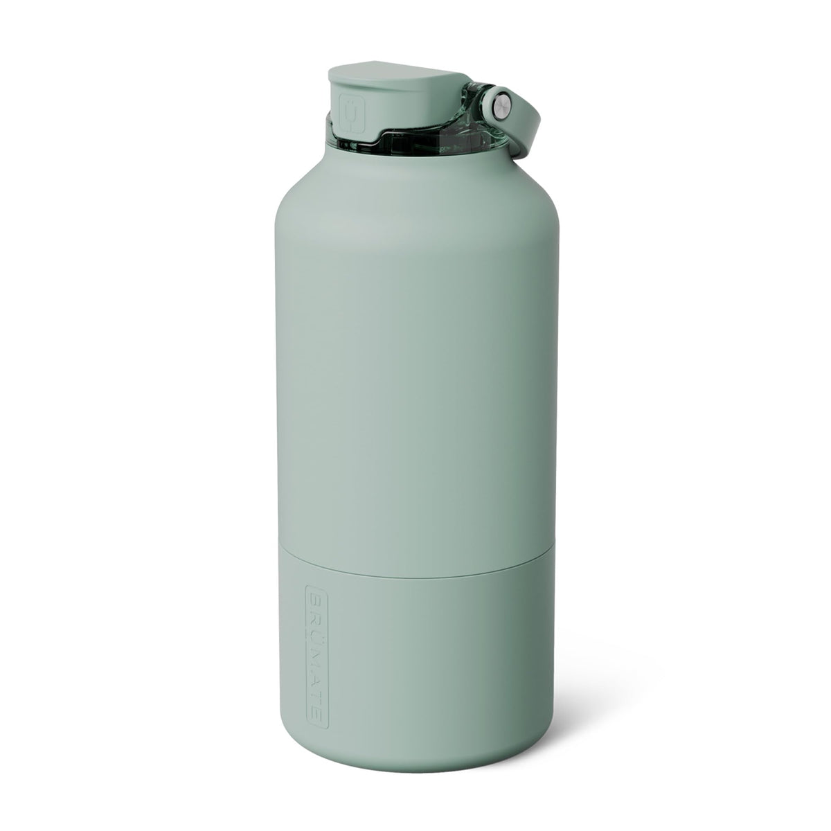 BrüMate Rise 35oz Water Bottle With 100% Leakproof Covered Silicone Straw | Insulated Stainless Steel Water Bottle With Removable Straw | Fast Flow | Soft Sip Silicone Spout | BPA-Free (Sage)