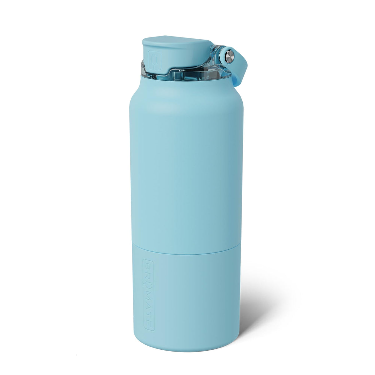 BrüMate Rise 35oz Water Bottle With 100% Leakproof Covered Silicone Straw | Insulated Stainless Steel Water Bottle With Removable Straw | Fast Flow | Soft Sip Silicone Spout | BPA-Free (Sage)