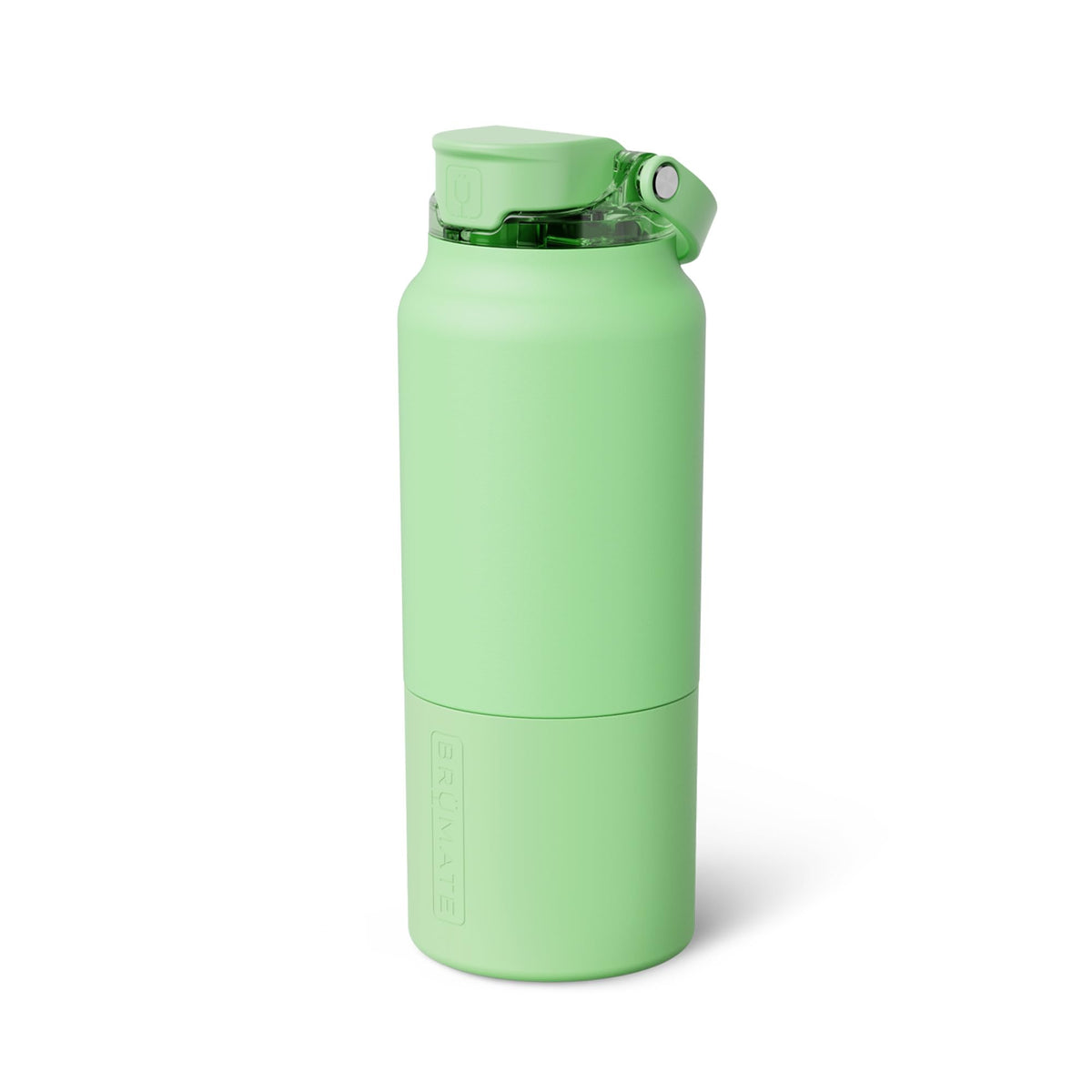 BrüMate Rise 35oz Water Bottle With 100% Leakproof Covered Silicone Straw | Insulated Stainless Steel Water Bottle With Removable Straw | Fast Flow | Soft Sip Silicone Spout | BPA-Free (Sage)