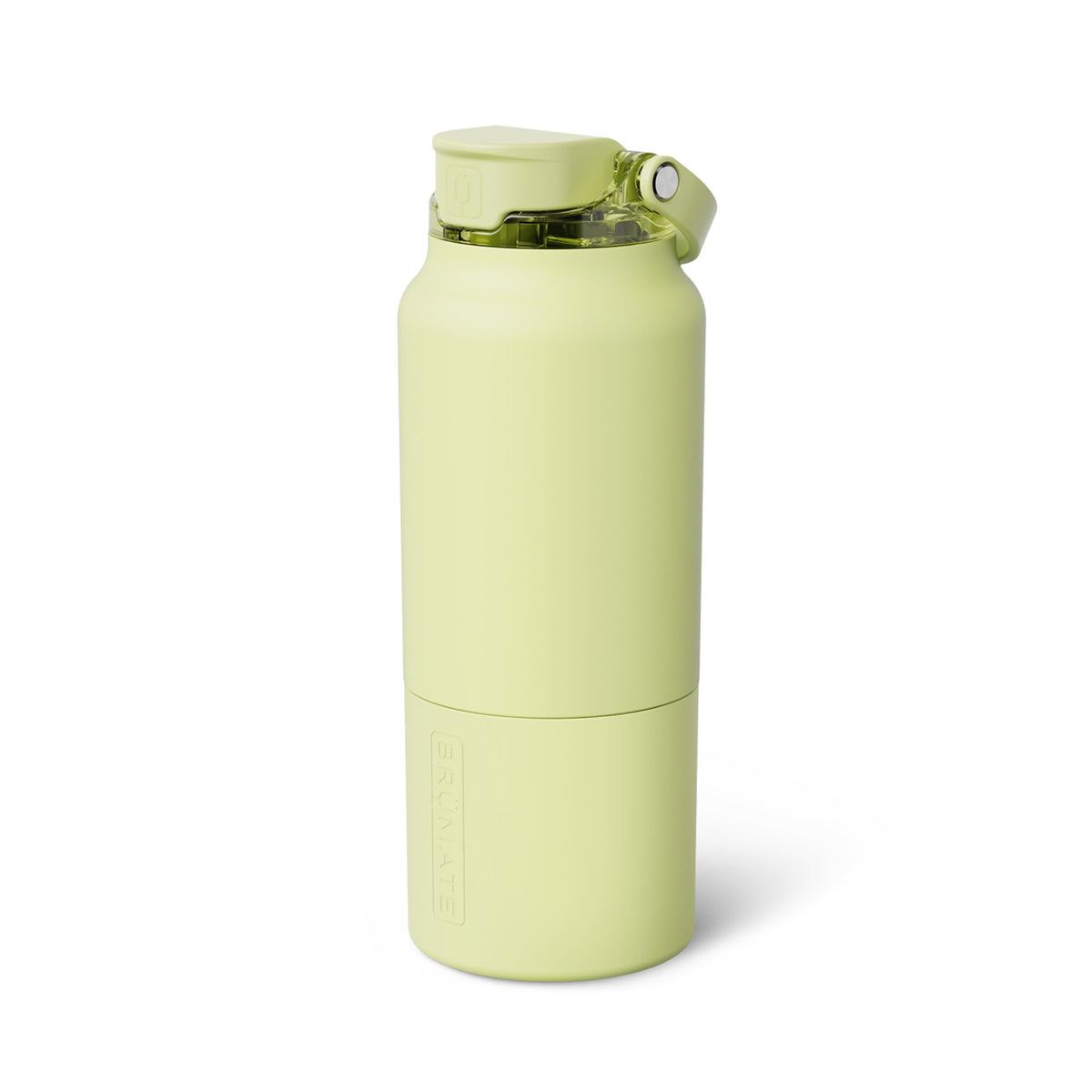 BrüMate Rise 35oz Water Bottle With 100% Leakproof Covered Silicone Straw | Insulated Stainless Steel Water Bottle With Removable Straw | Fast Flow | Soft Sip Silicone Spout | BPA-Free (Sage)