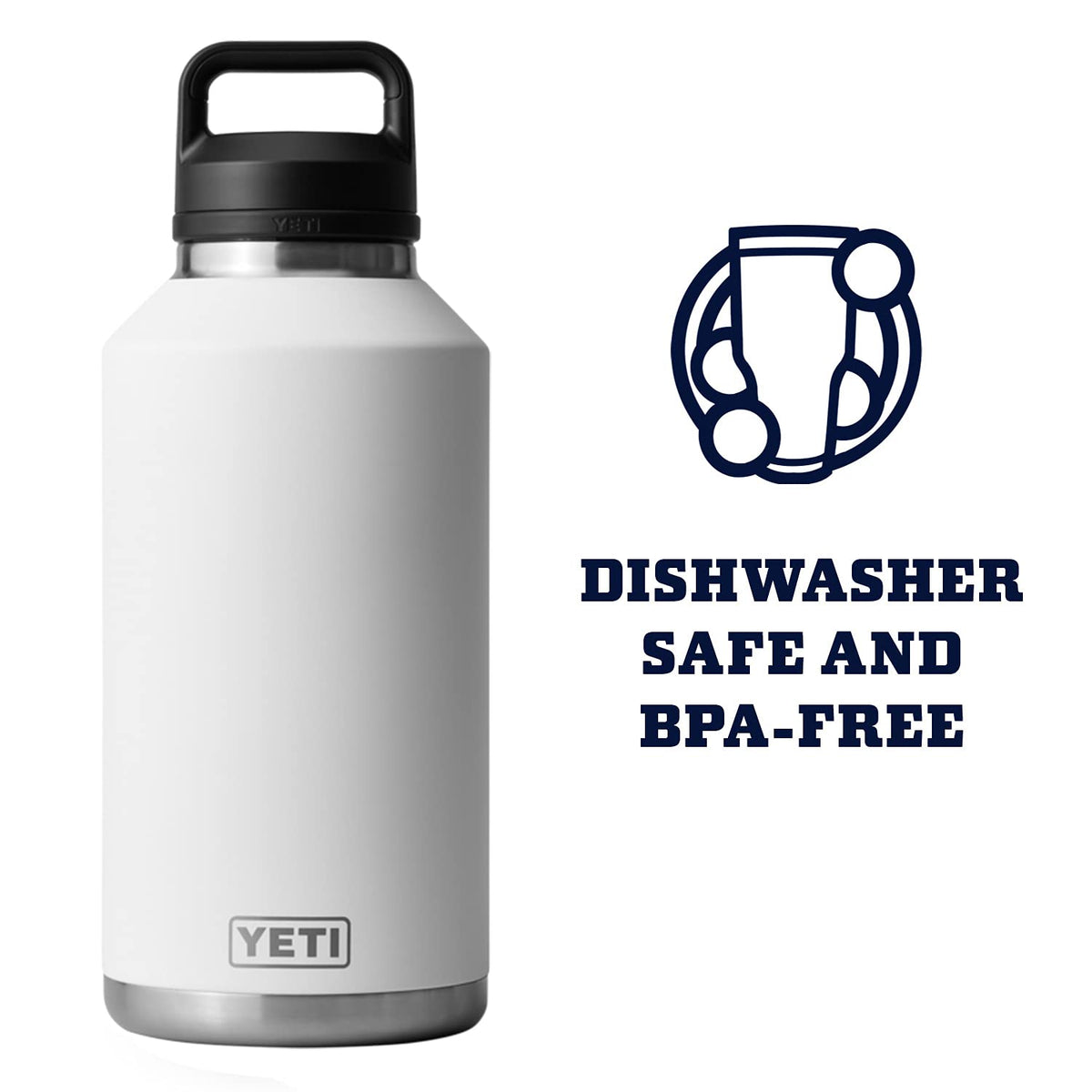 YETI Rambler 64 oz Bottle with Chug Cap, Ridgeline