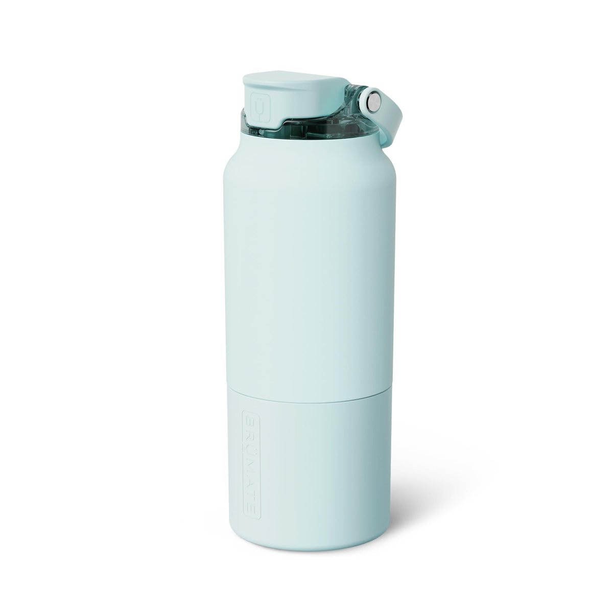 BrüMate Rise 35oz Water Bottle With 100% Leakproof Covered Silicone Straw | Insulated Stainless Steel Water Bottle With Removable Straw | Fast Flow | Soft Sip Silicone Spout | BPA-Free (Sage)