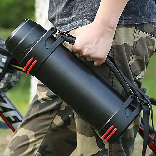 2L Outdoor Sports Water Bottle Large Capacity Stainless Steel Flask Portable Travel Home