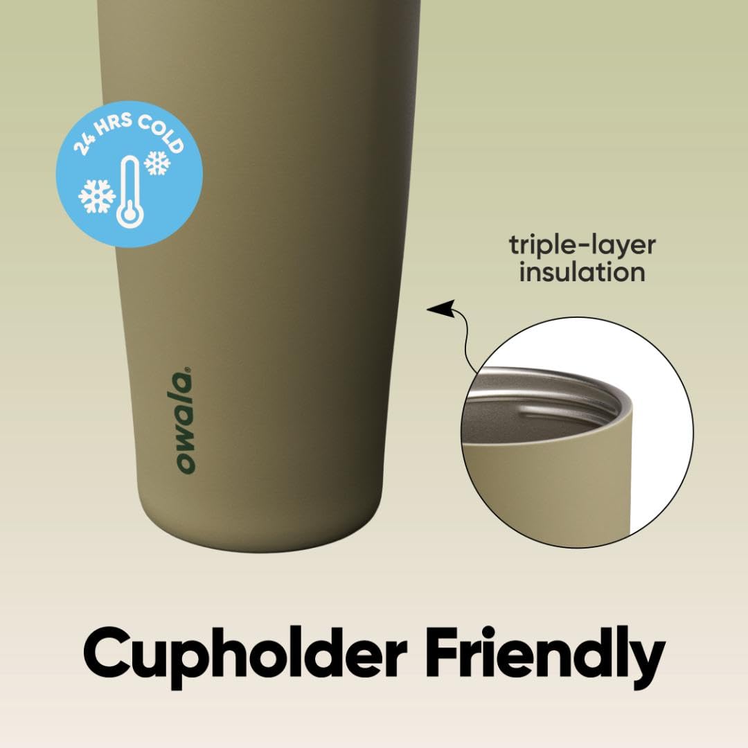 Owala FreeSip Sway Stainless Steel Water Bottle 64 oz Greenhouse