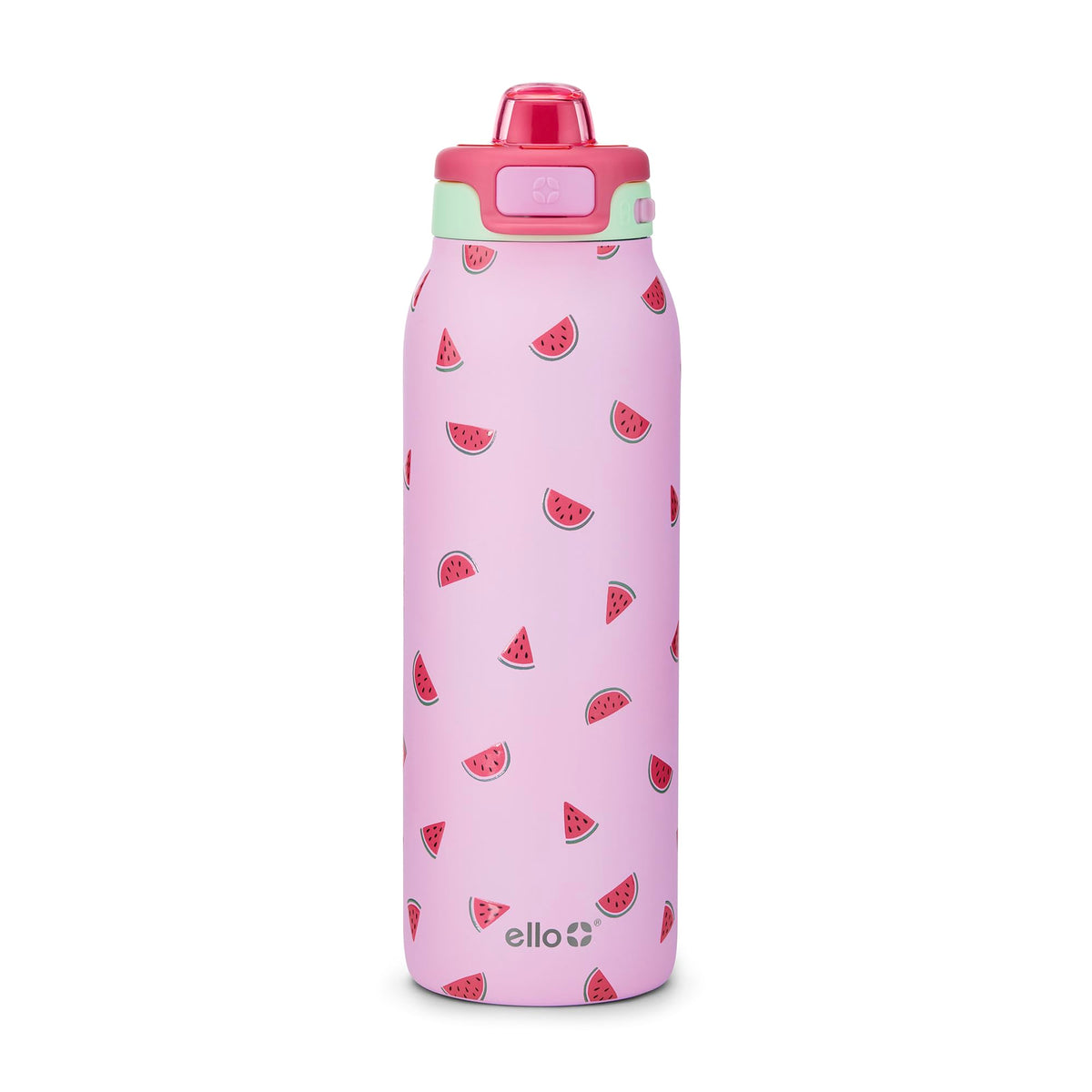 Ello Pop & Fill Insulated Stainless Steel Water Bottle with Quick Fill Lid, Leakproof Locking, Sip or Chug Spout, BPA-Free, Double Wall Vacuum Insulated for Sports, Travel & School- 22oz / 32oz / 40oz