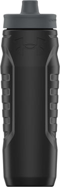 Under Armour Squeeze Water Bottles, 32 oz Water Bottles, Sideline Sports Water Bottle with Quick-Shot Lid, Quick & Easy Hydration, Gym Water Bottles, Squeeze Bottle, 1 32oz Bottle