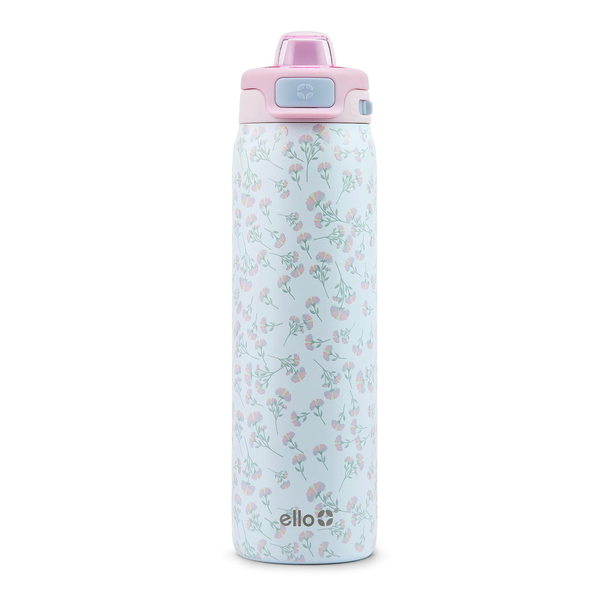 Ello Pop & Fill Insulated Stainless Steel Water Bottle with Quick Fill Lid, Leakproof Locking, Sip or Chug Spout, BPA-Free, Double Wall Vacuum Insulated for Sports, Travel & School- 22oz / 32oz / 40oz