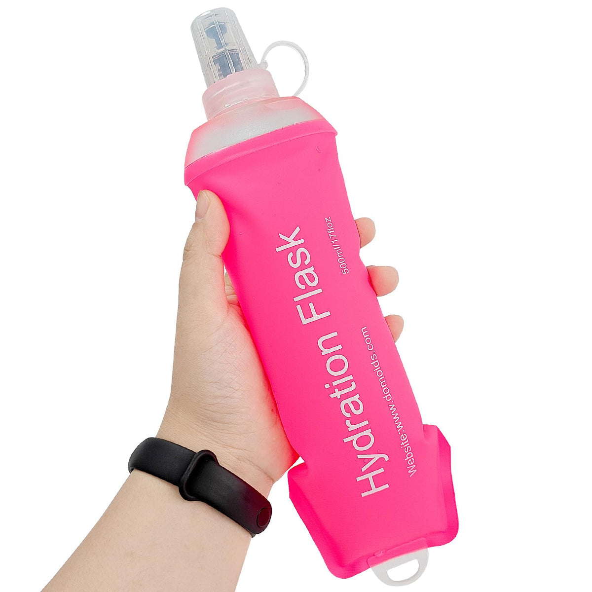 GUYI GYGYL Soft Flask, Collapsible Water Bottle for Sports, 500ml Grey