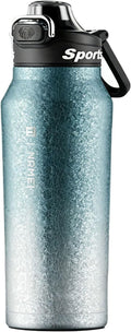 Titanium Insulated Sports Water Bottle 51oz RT178D Grad‑Blue