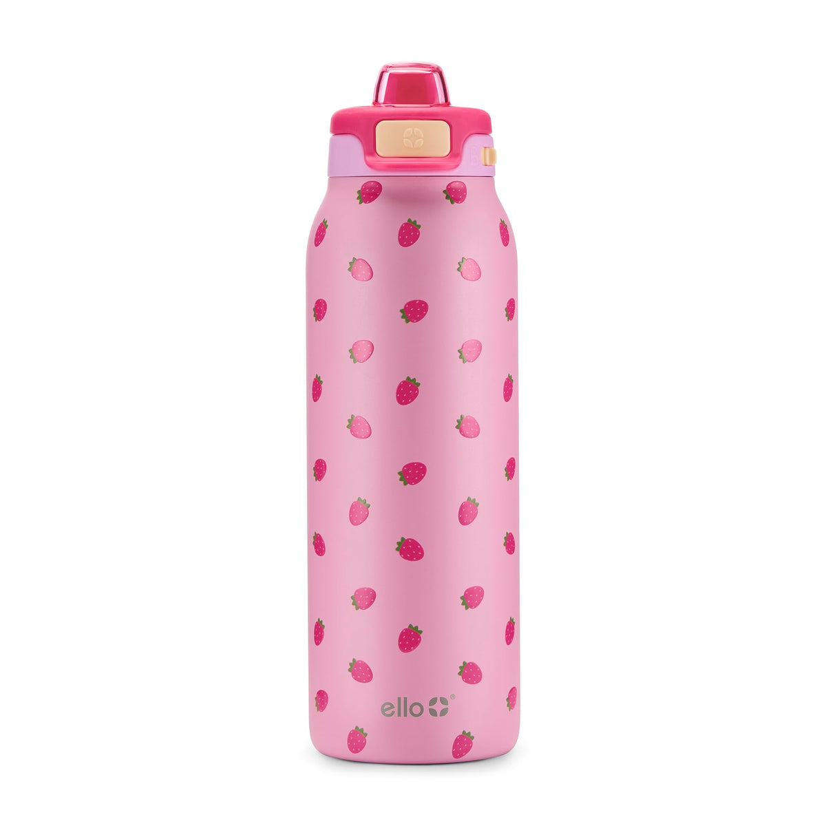 Ello Pop & Fill Insulated Stainless Steel Water Bottle with Quick Fill Lid, Leakproof Locking, Sip or Chug Spout, BPA-Free, Double Wall Vacuum Insulated for Sports, Travel & School- 22oz / 32oz / 40oz