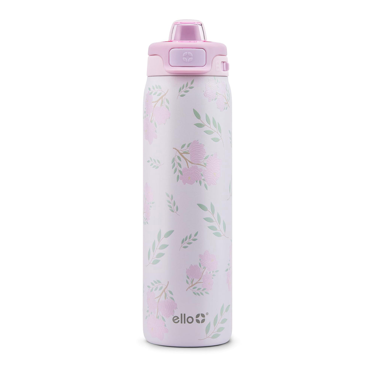 Ello Pop & Fill Insulated Stainless Steel Water Bottle with Quick Fill Lid, Leakproof Locking, Sip or Chug Spout, BPA-Free, Double Wall Vacuum Insulated for Sports, Travel & School- 22oz / 32oz / 40oz
