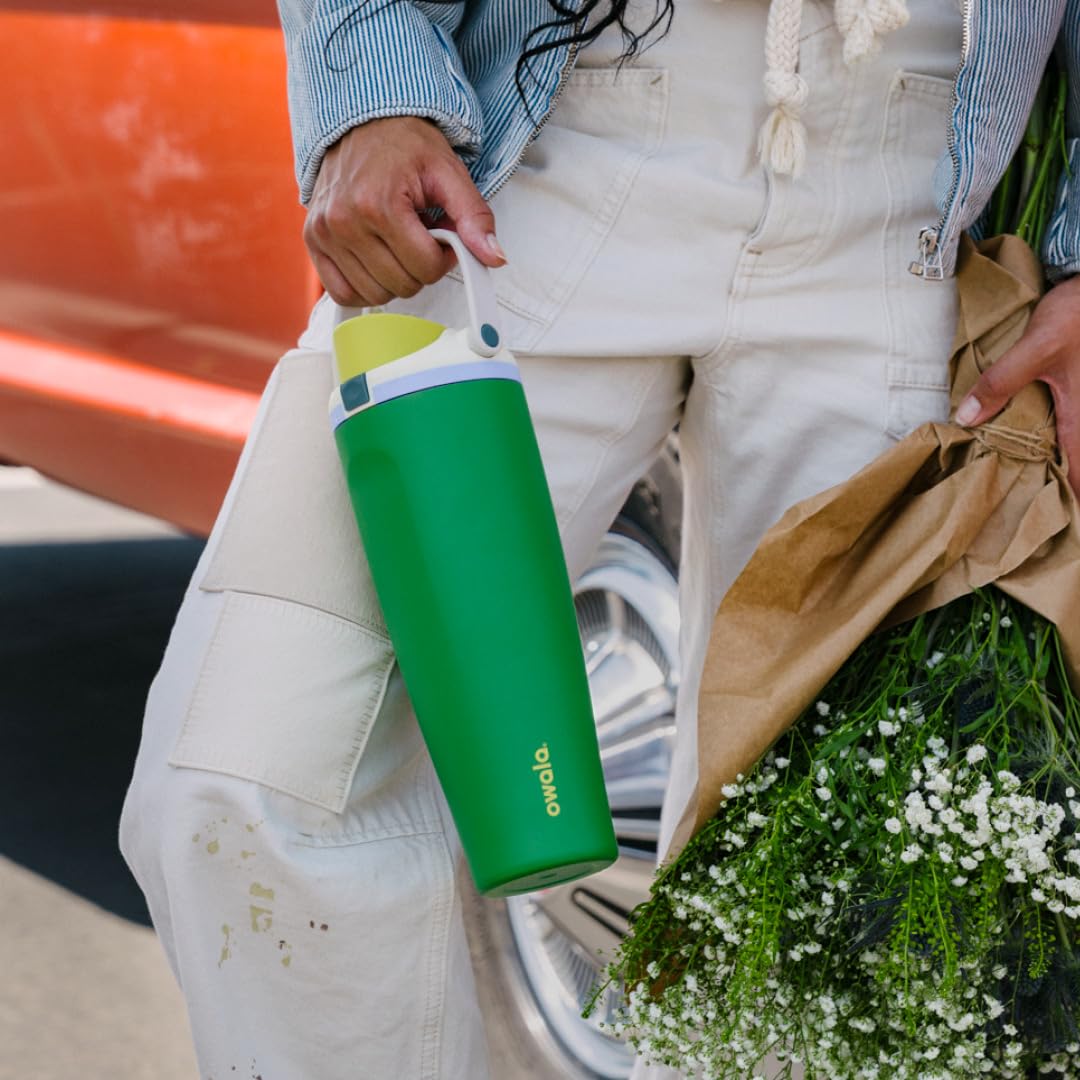 Owala FreeSip Sway Stainless Steel Water Bottle 64 oz Greenhouse