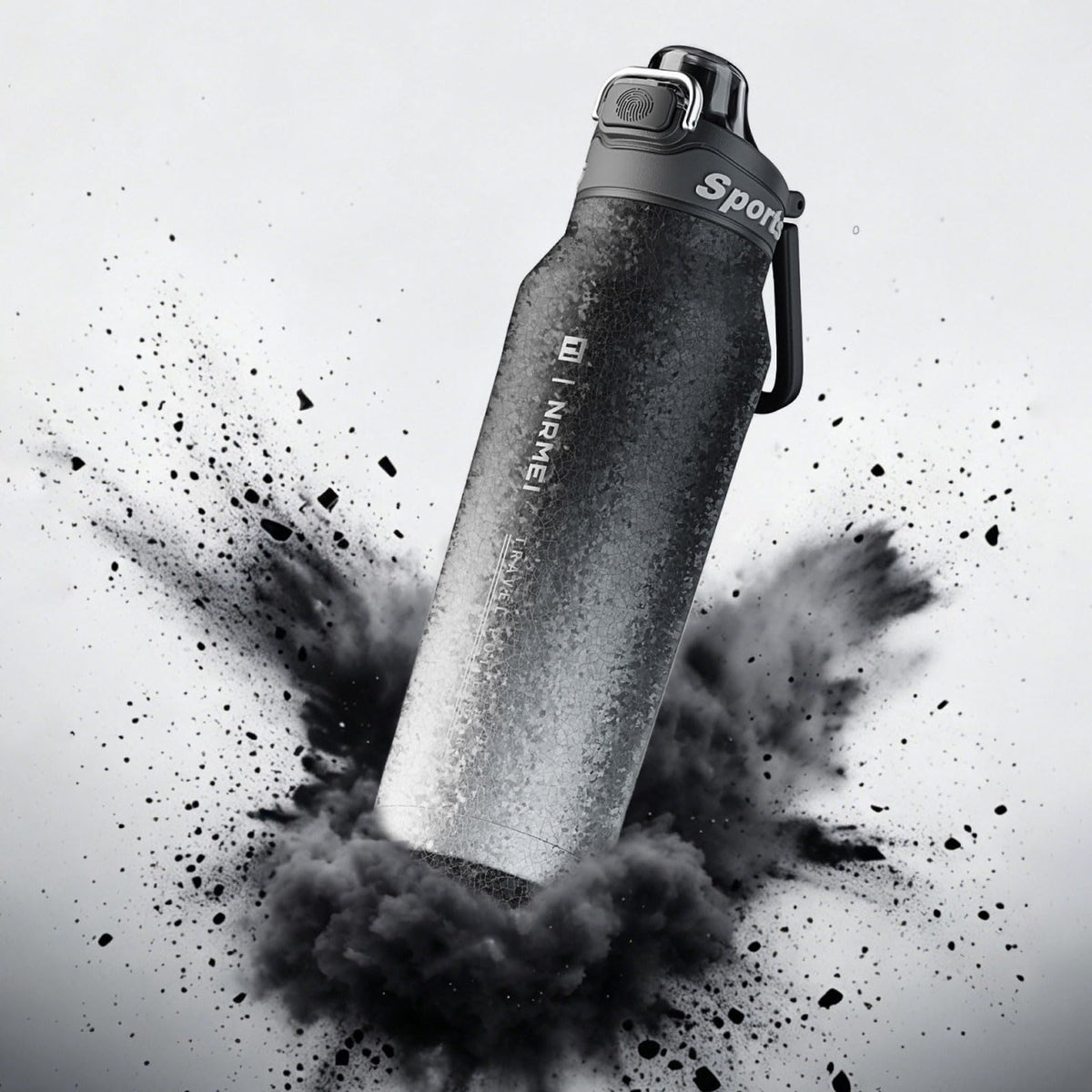 Titanium Insulated Sports Water Bottle 51oz RT178D Grad‑Blue