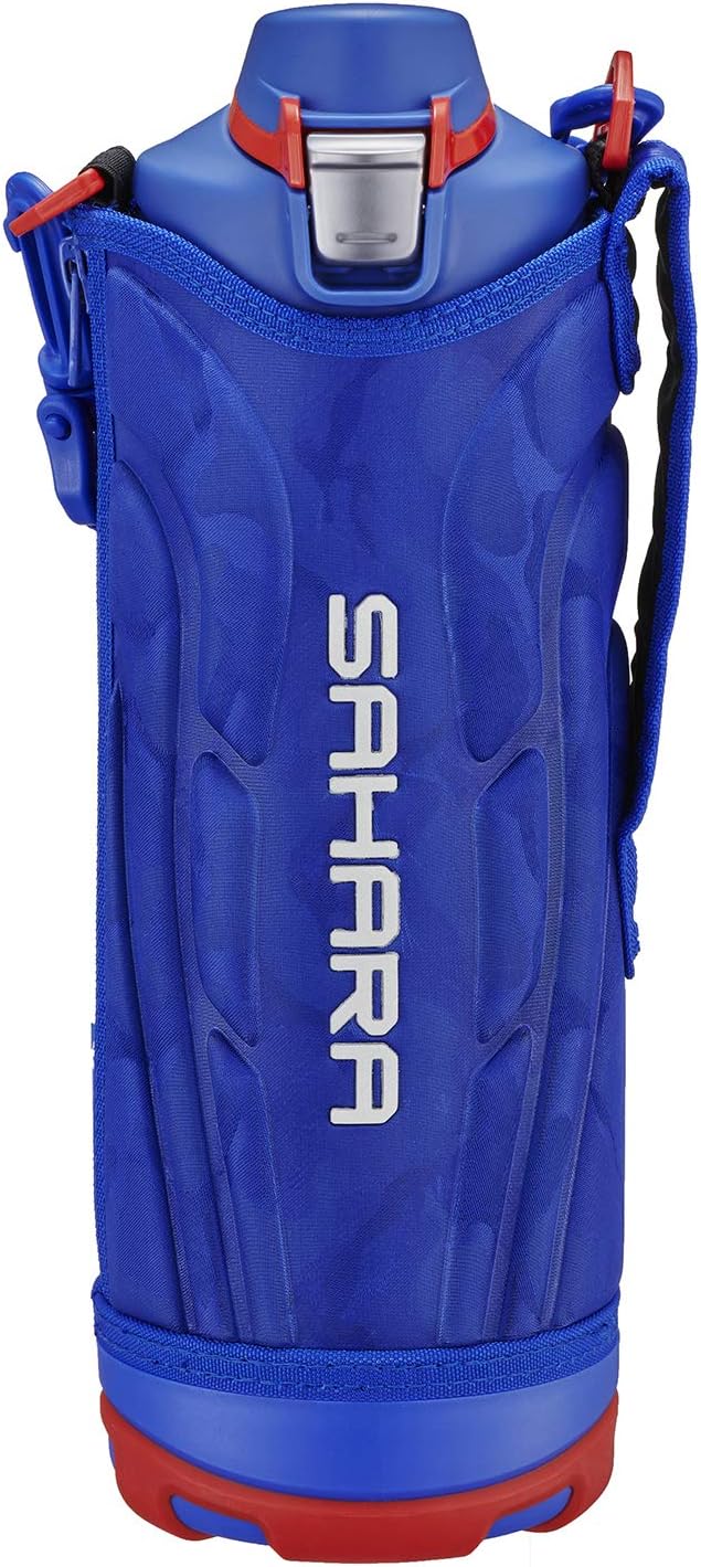 Tiger Water Bottle, 0.3 gal (1.2 L), Sahara Stainless Steel Bottle, Sports, Direct Drinking, Wide Mouth, Cold Insulation, Blue MME-F120AK