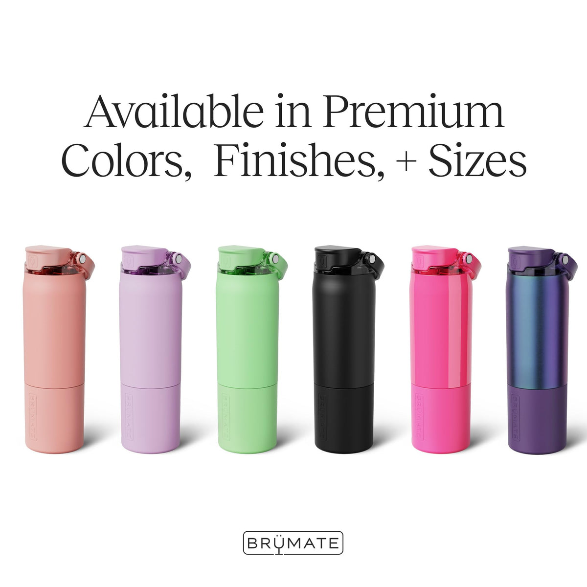 BrüMate Rise 35oz Water Bottle With 100% Leakproof Covered Silicone Straw | Insulated Stainless Steel Water Bottle With Removable Straw | Fast Flow | Soft Sip Silicone Spout | BPA-Free (Sage)