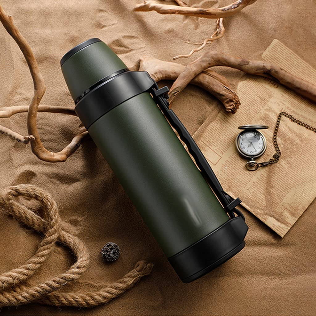 Military Travel Portable for Tea Large Cup Mugs for Coffee Water Bottle Stainless Steel 1200/1500ml