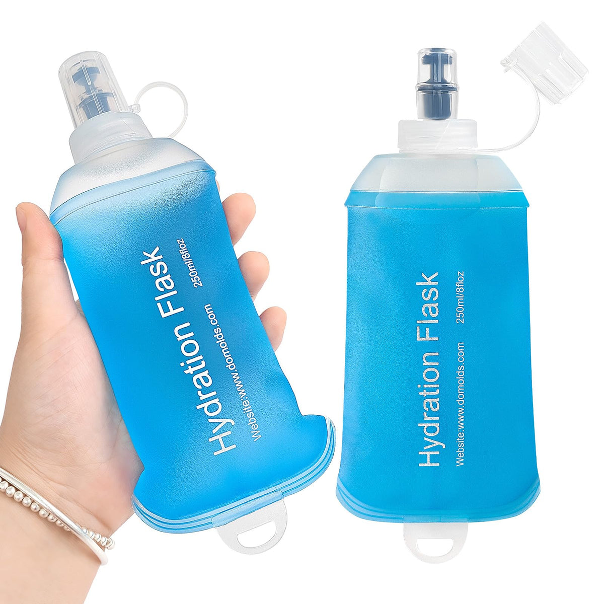 GUYI GYGYL Soft Flask, Collapsible Water Bottle for Sports, 500ml Grey