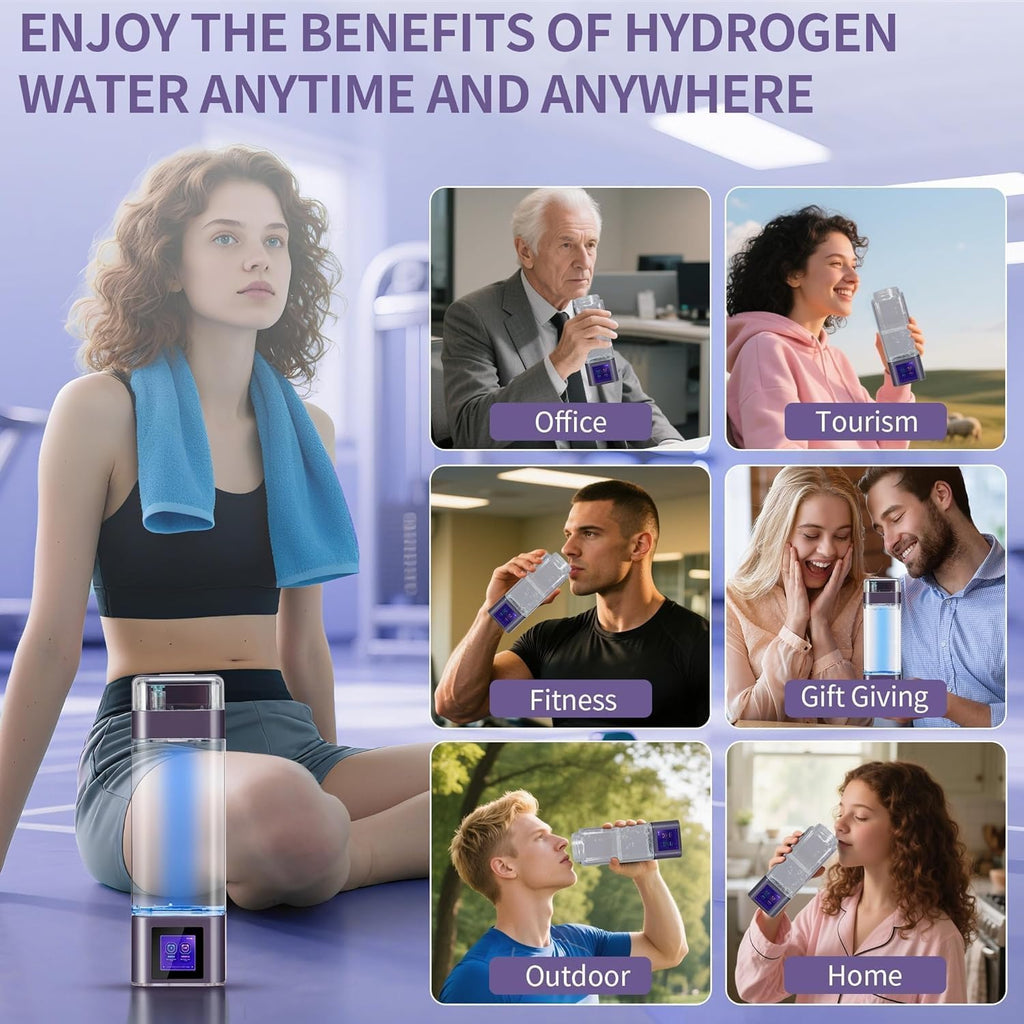Hydrogen Water Bottle Generator, 11.8 fl oz