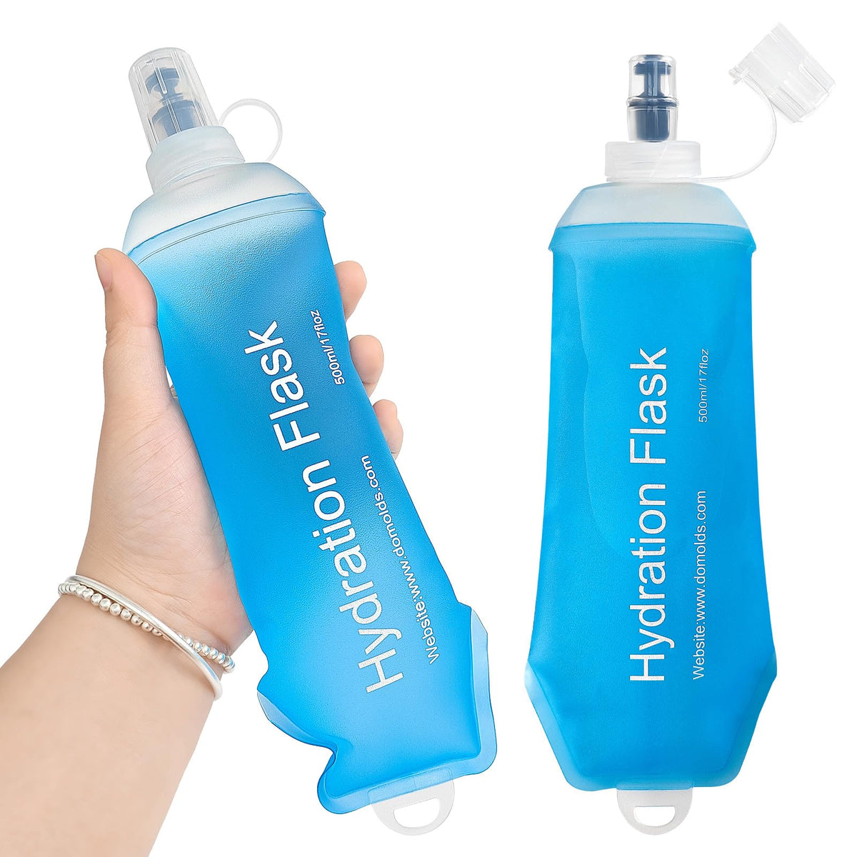 GUYI GYGYL Soft Flask, Collapsible Water Bottle for Sports, 500ml Grey