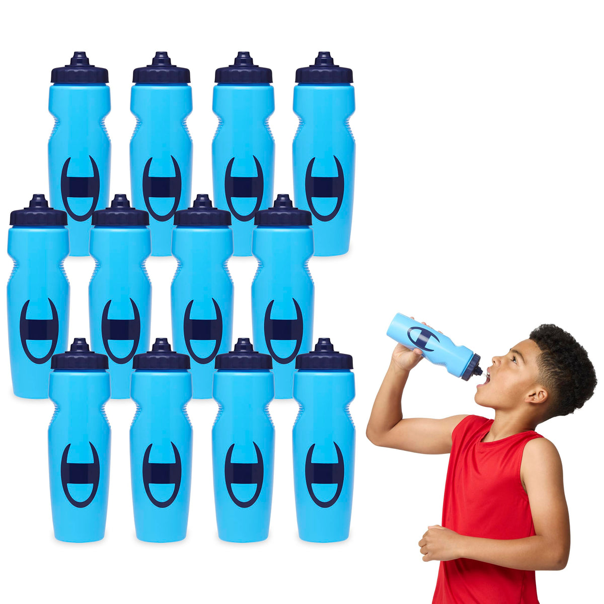 Champion Quench Squeeze Water Bottle, BPA-Free, 24oz (Bonnie Blue)