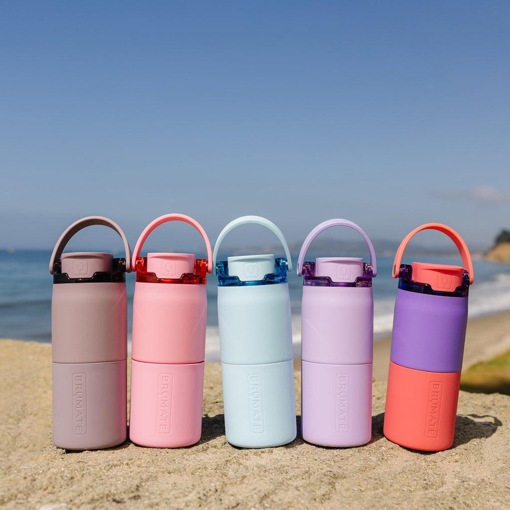 BrüMate Rise 35oz Water Bottle With 100% Leakproof Covered Silicone Straw | Insulated Stainless Steel Water Bottle With Removable Straw | Fast Flow | Soft Sip Silicone Spout | BPA-Free (Sage)