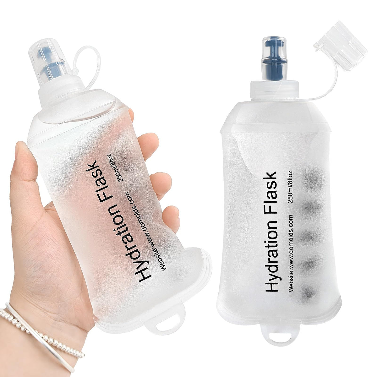 GUYI GYGYL Soft Flask, Collapsible Water Bottle for Sports, 500ml Grey
