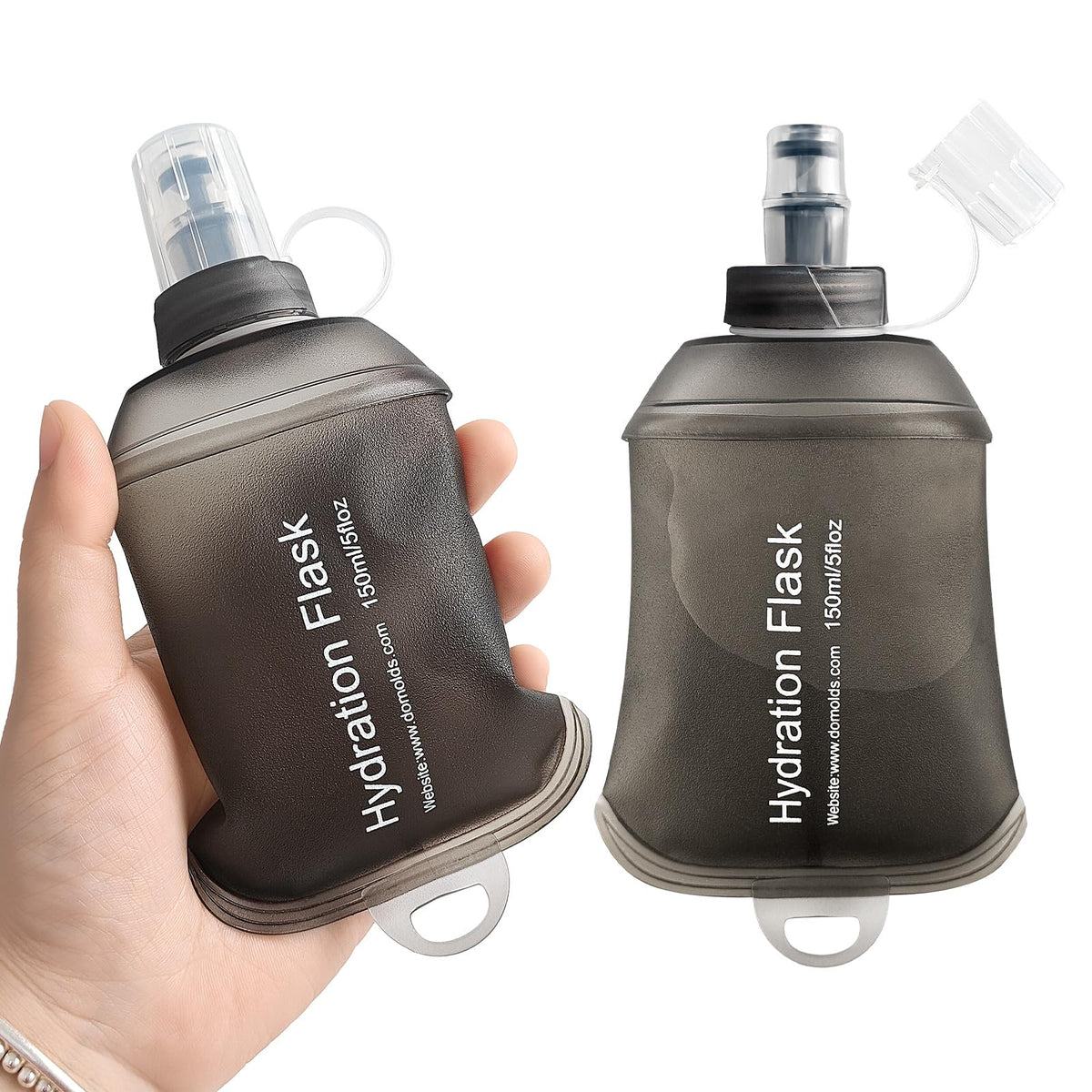 GUYI GYGYL Soft Flask, Collapsible Water Bottle for Sports, 500ml Grey